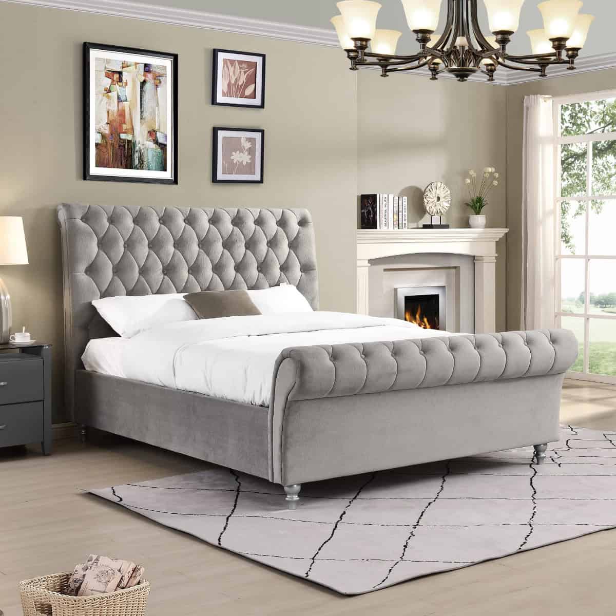 Kilkenny 6ft Bedframe - Silver | Buy Online | Beds.ie