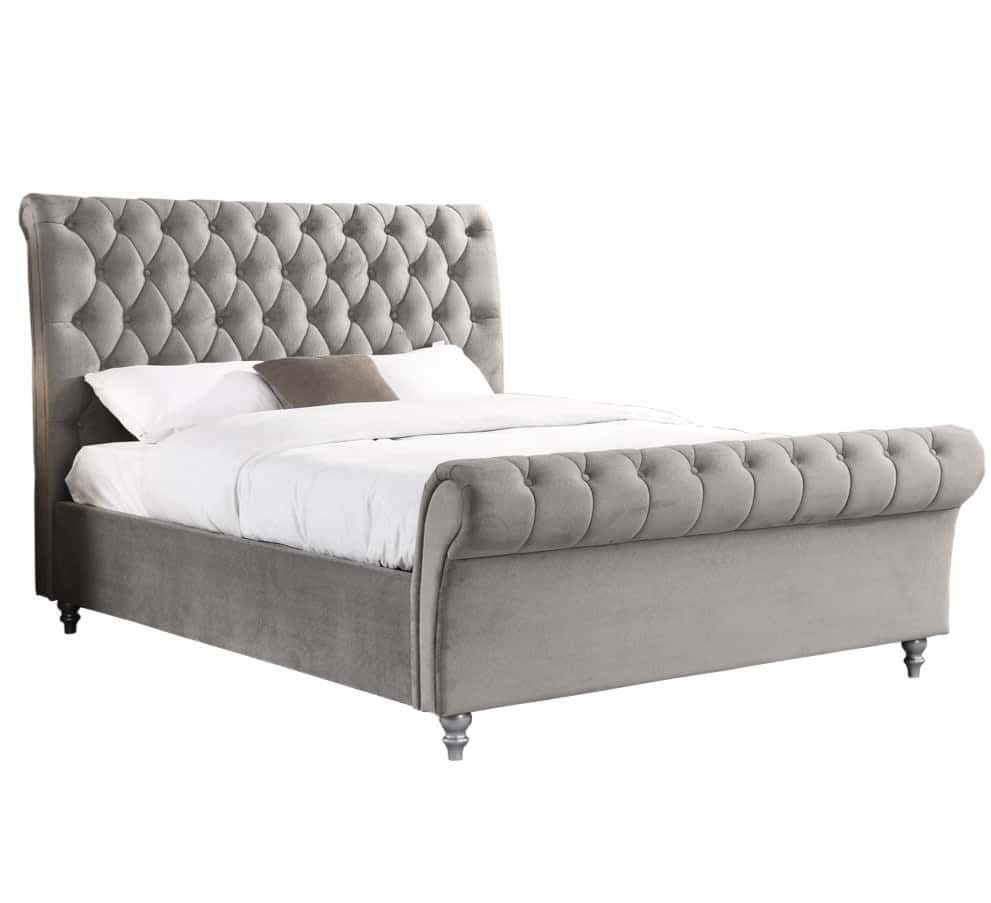 Kilkenny 6ft Bedframe - Silver - Image 4
