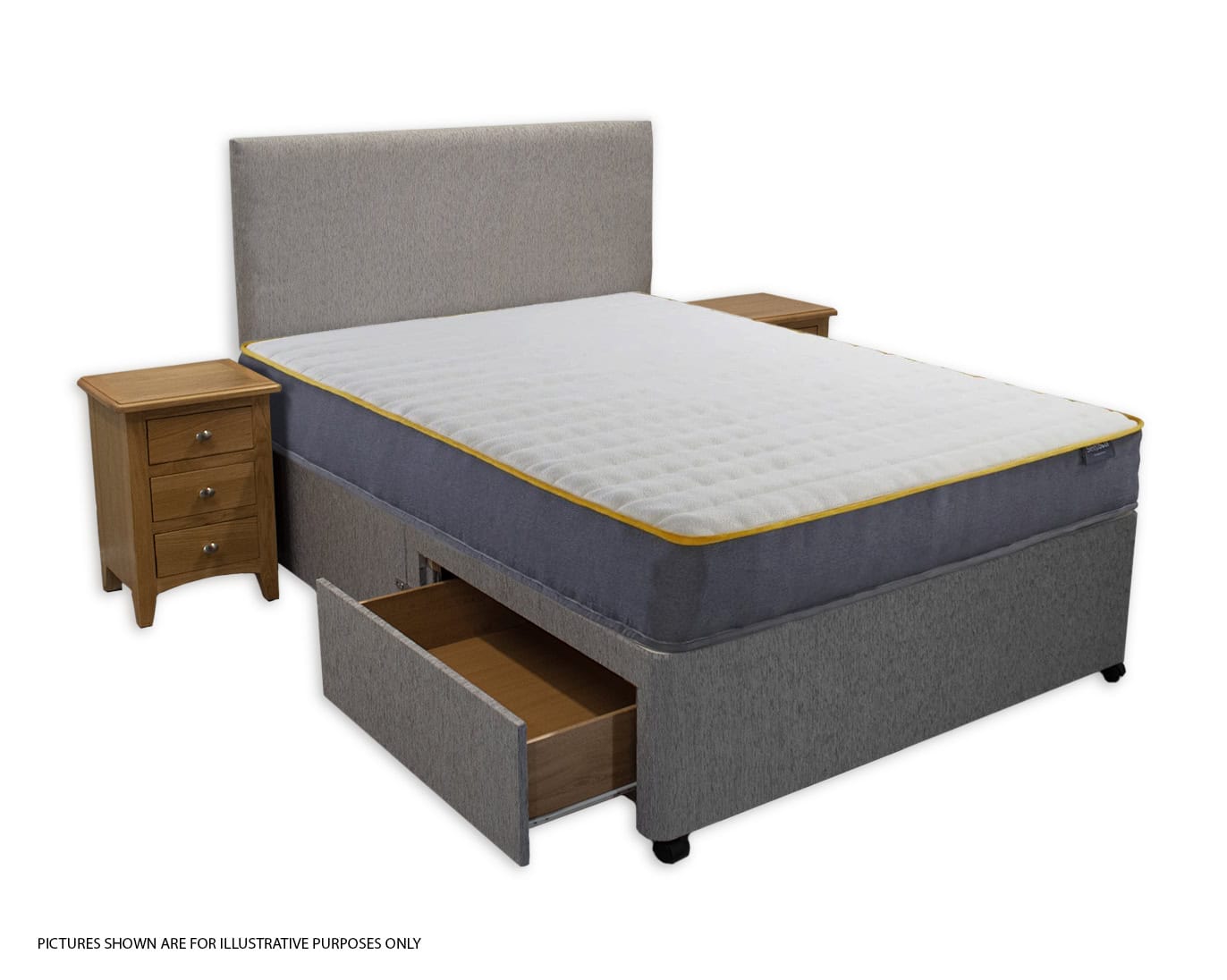 5ft SleepSoul Comfort 800 2 Drawer Divan Bed (3 COLOUR CHOICES) - Image 3
