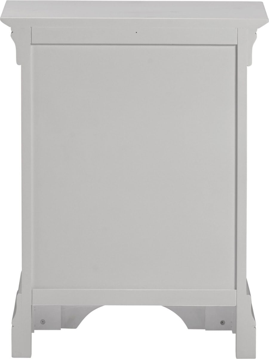 Bordeaux 3 Drawer Bedside - Pebble Grey - Image 7