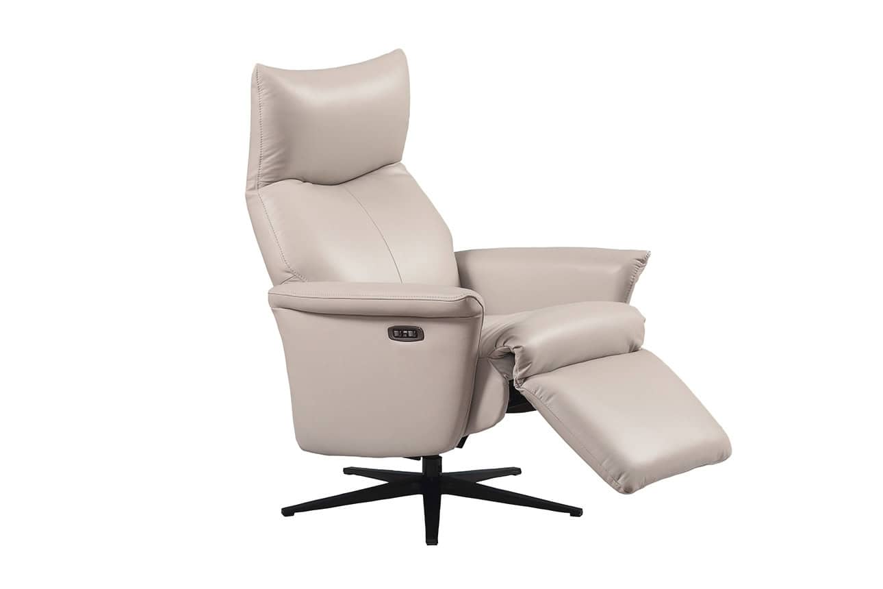 Leandro Electric Recliner - Cashmere | Buy Online | Beds.ie