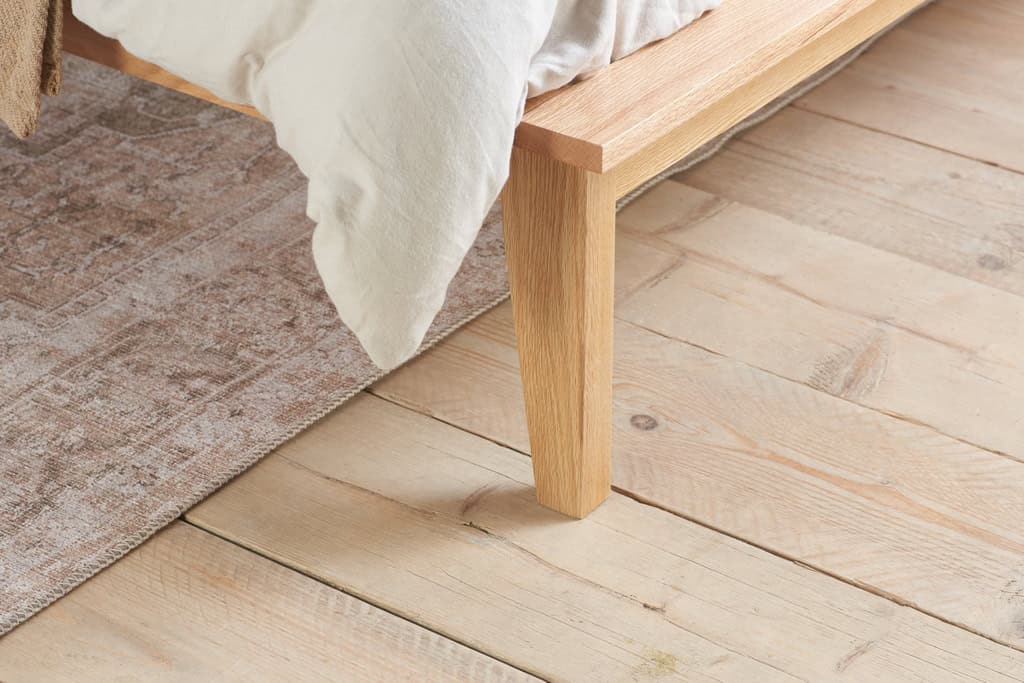 Astrid 5ft Rattan Bedframe - Oak - Image 8