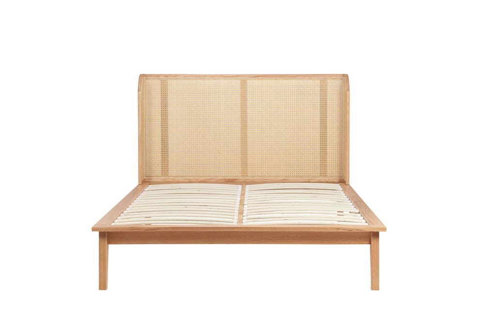 Astrid 5ft Rattan Bedframe - Oak - Image 14
