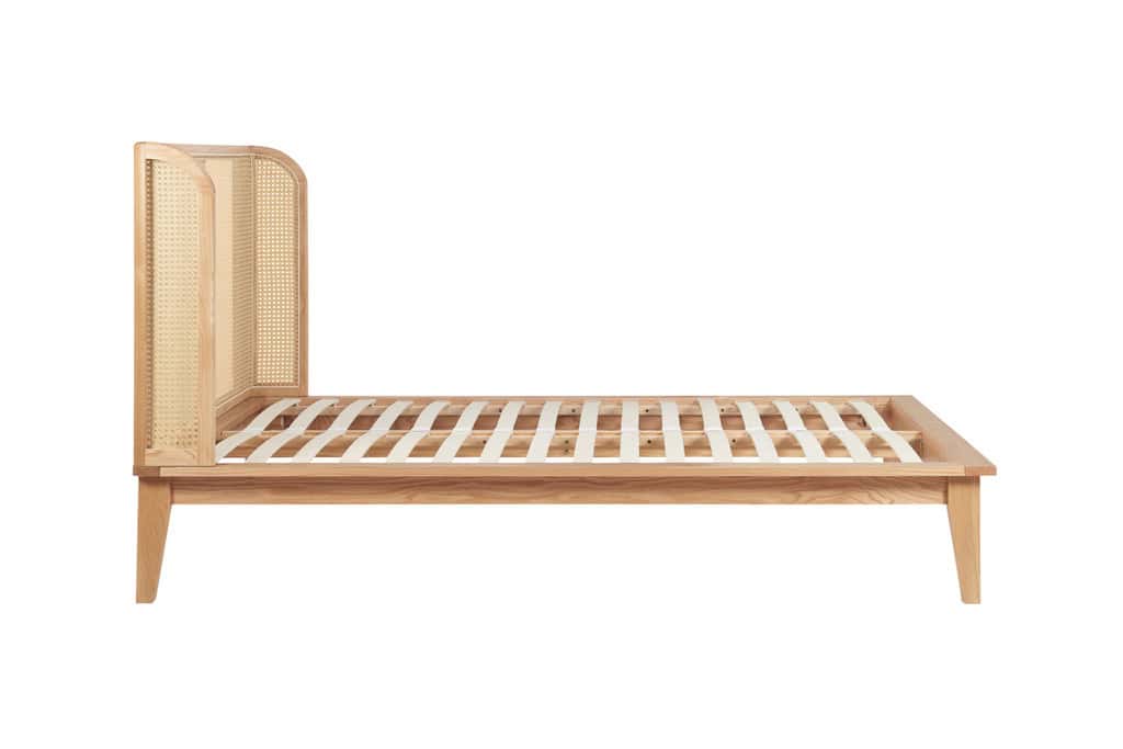 Astrid 5ft Rattan Bedframe - Oak - Image 15