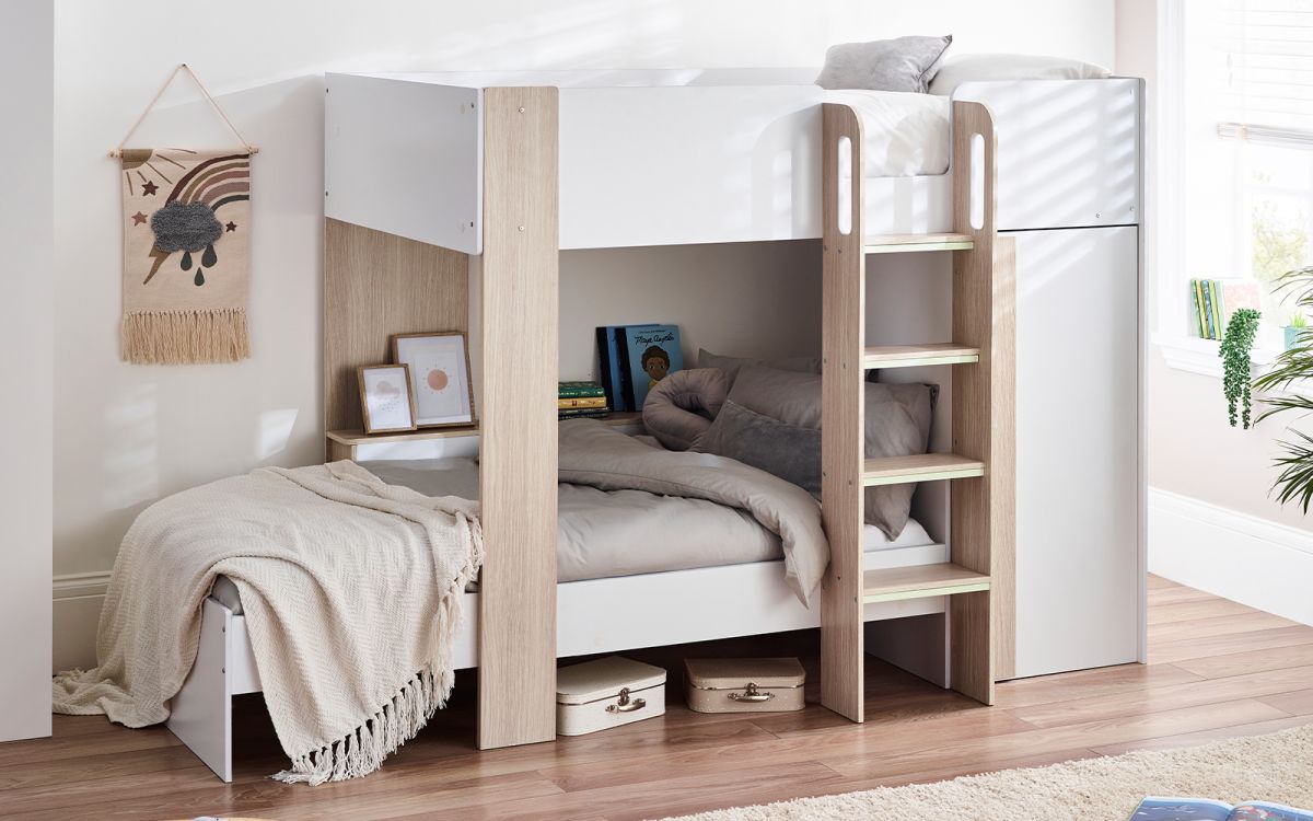 Horoscope Bunk Bed - Pale Wood & White | Buy Online | Beds.ie