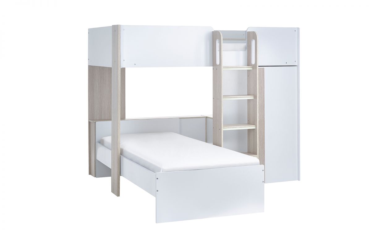Horoscope Bunk Bed - Pale Wood & White - Image 5