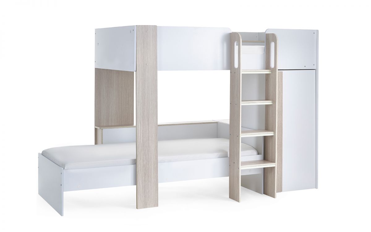 Horoscope Bunk Bed - Pale Wood & White - Image 6
