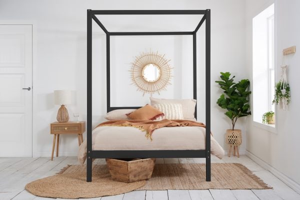 135cm Mercia Bed – Black - Image 2