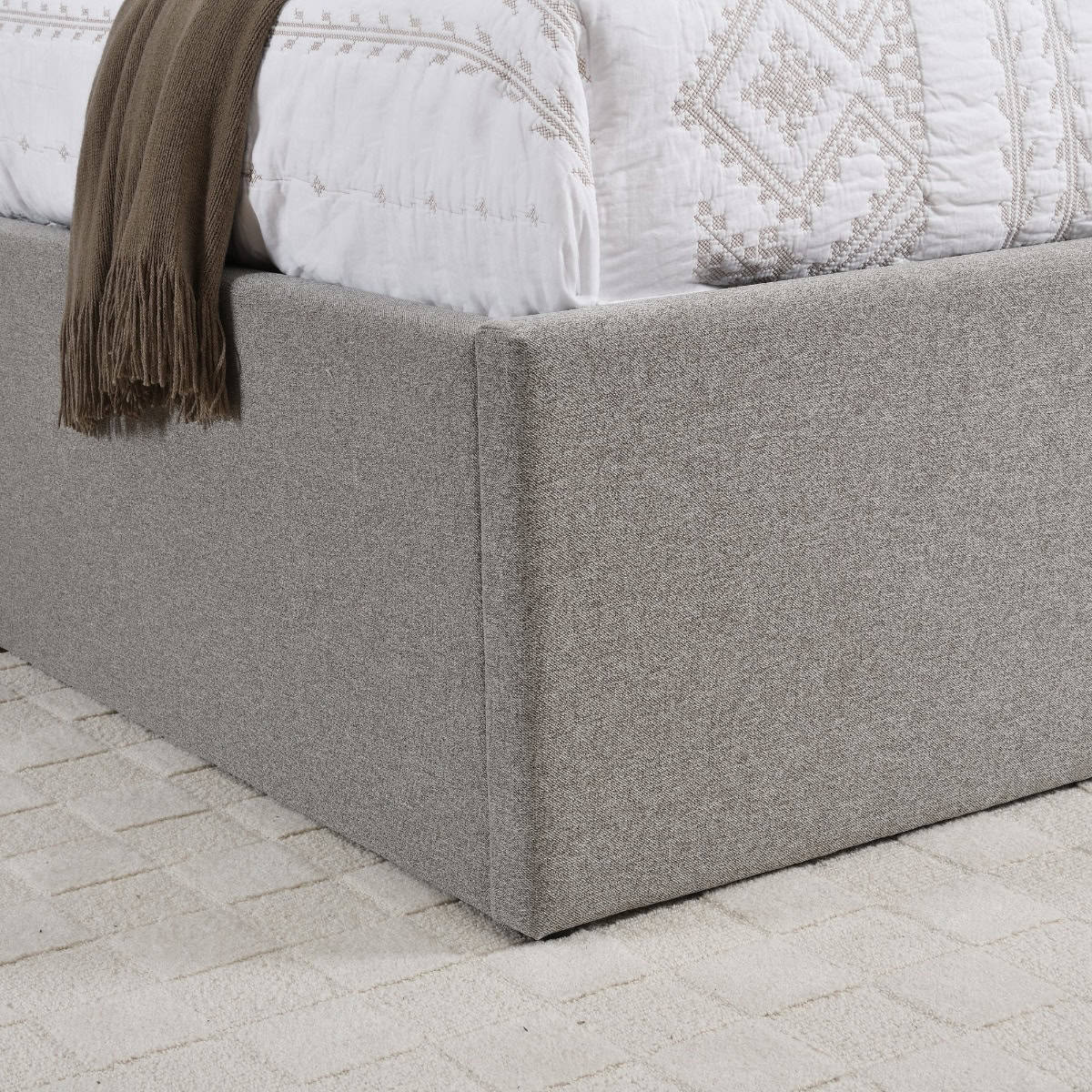 Oasis 4ft6 Gas Lift Ottoman - Grey - Image 3