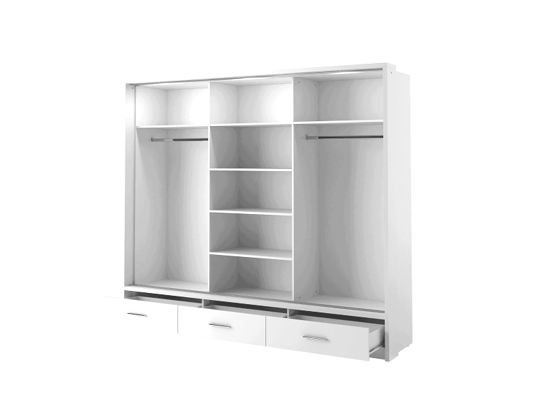 Alpha Large Sliderobe 2.5m - White - Image 3