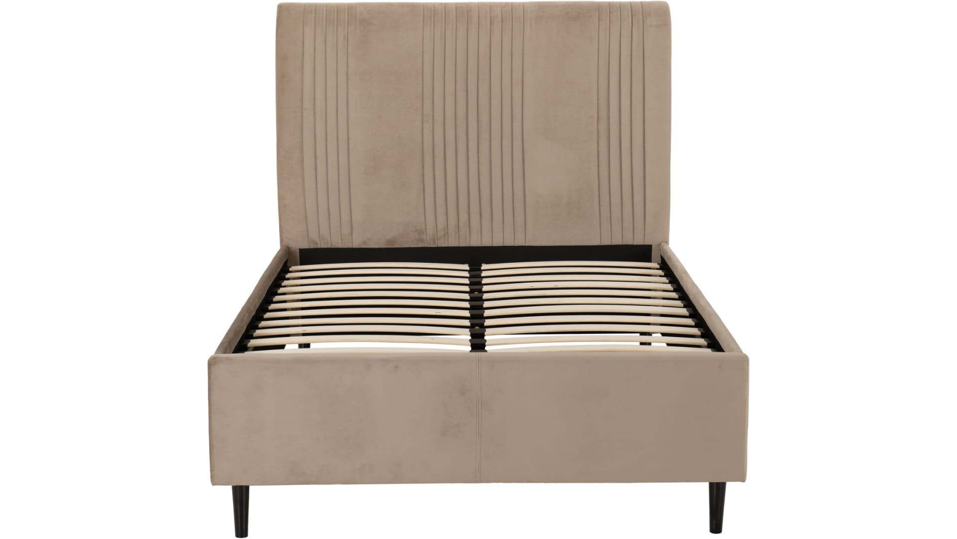 Maine 4ft6 Bedframe - Taupe Velvet - Image 3