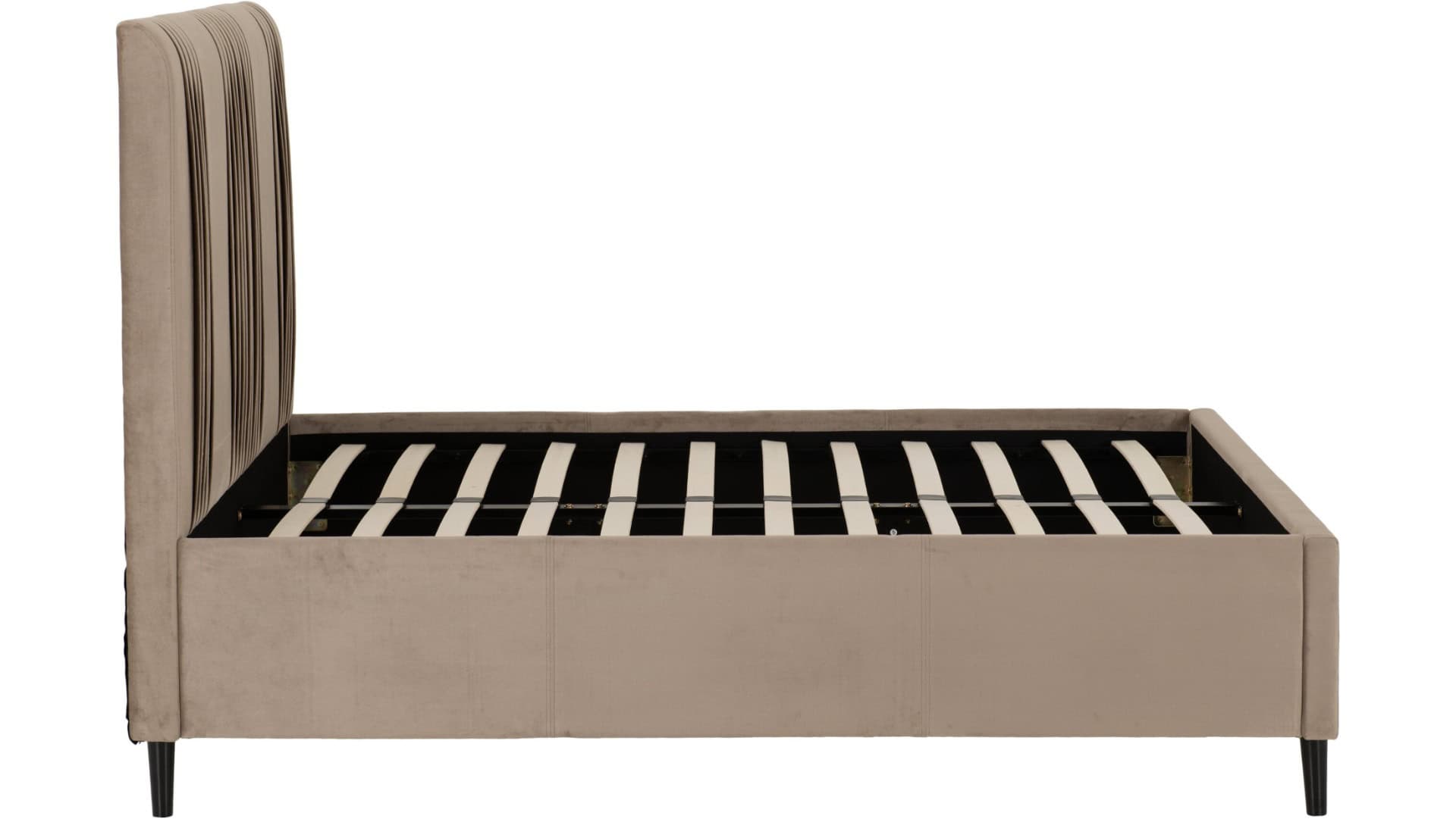 Maine 4ft6 Bedframe - Taupe Velvet - Image 4