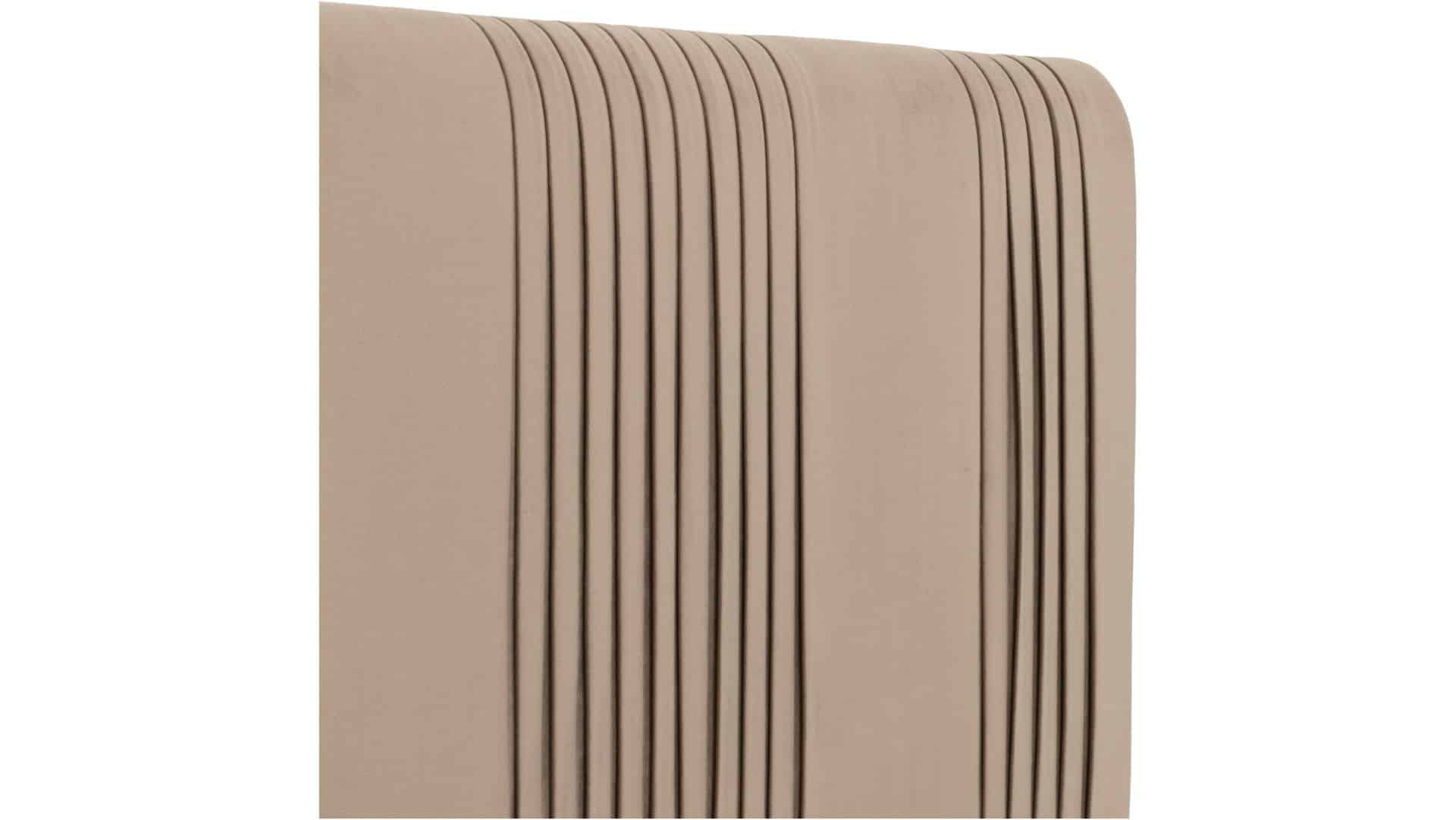 Maine 4ft6 Bedframe - Taupe Velvet - Image 5