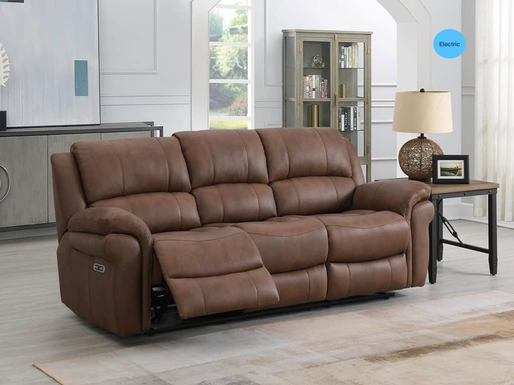 Farnham Ultra 3 Seater Electric Recliner - Tan | Buy Online | Beds.ie