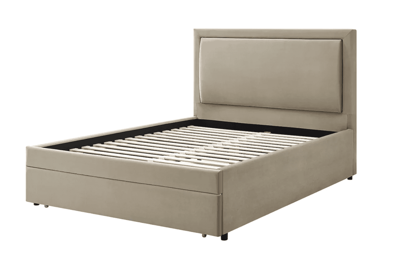 Limelight Ursa 4ft6 Storage Bedframe - Taupe Velvet - Image 8