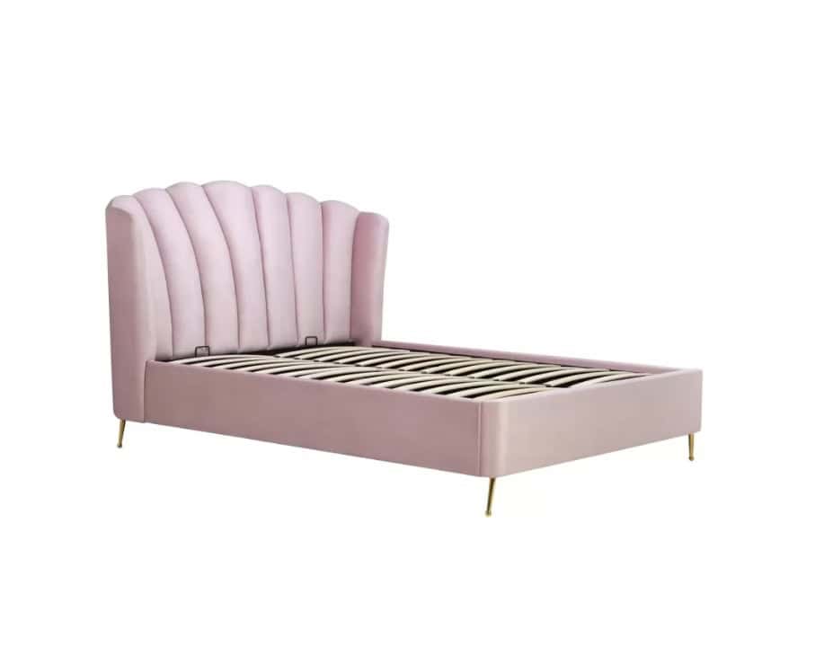 4ft6 Lottie Ottoman Bedframe - Pink - Image 8