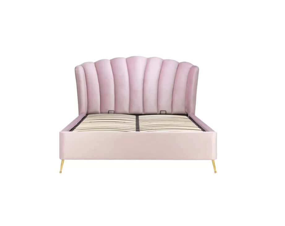 4ft6 Lottie Ottoman Bedframe - Pink - Image 9