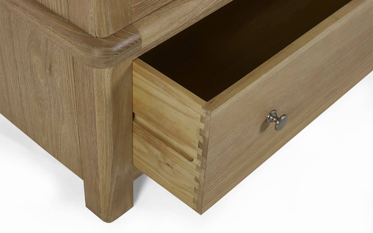 Memmingen 2 Door 1 Drawer Wardrobe - Limed Oak - Image 5