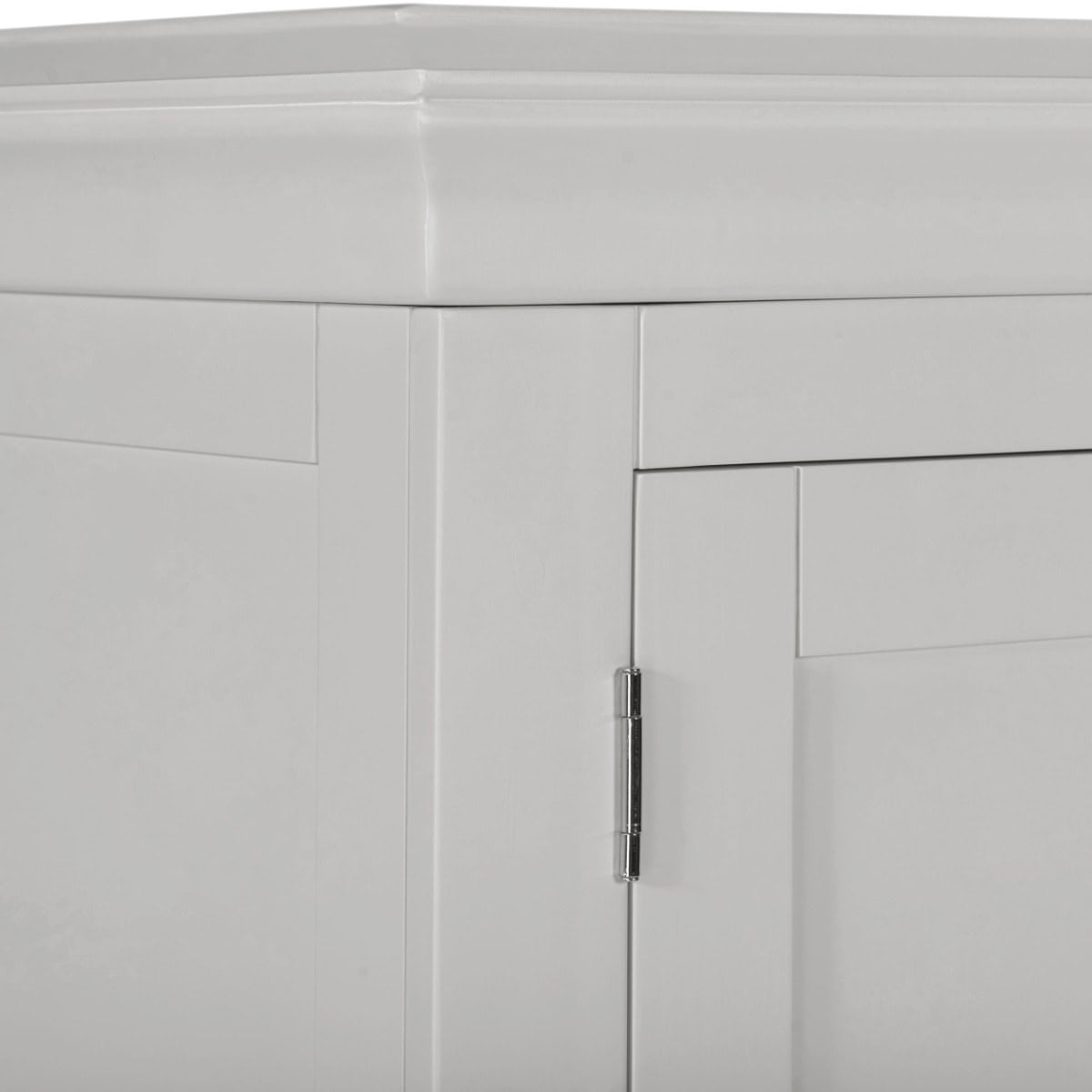 Bordeaux 3 Door Wardrobe - Pebble Grey - Image 6