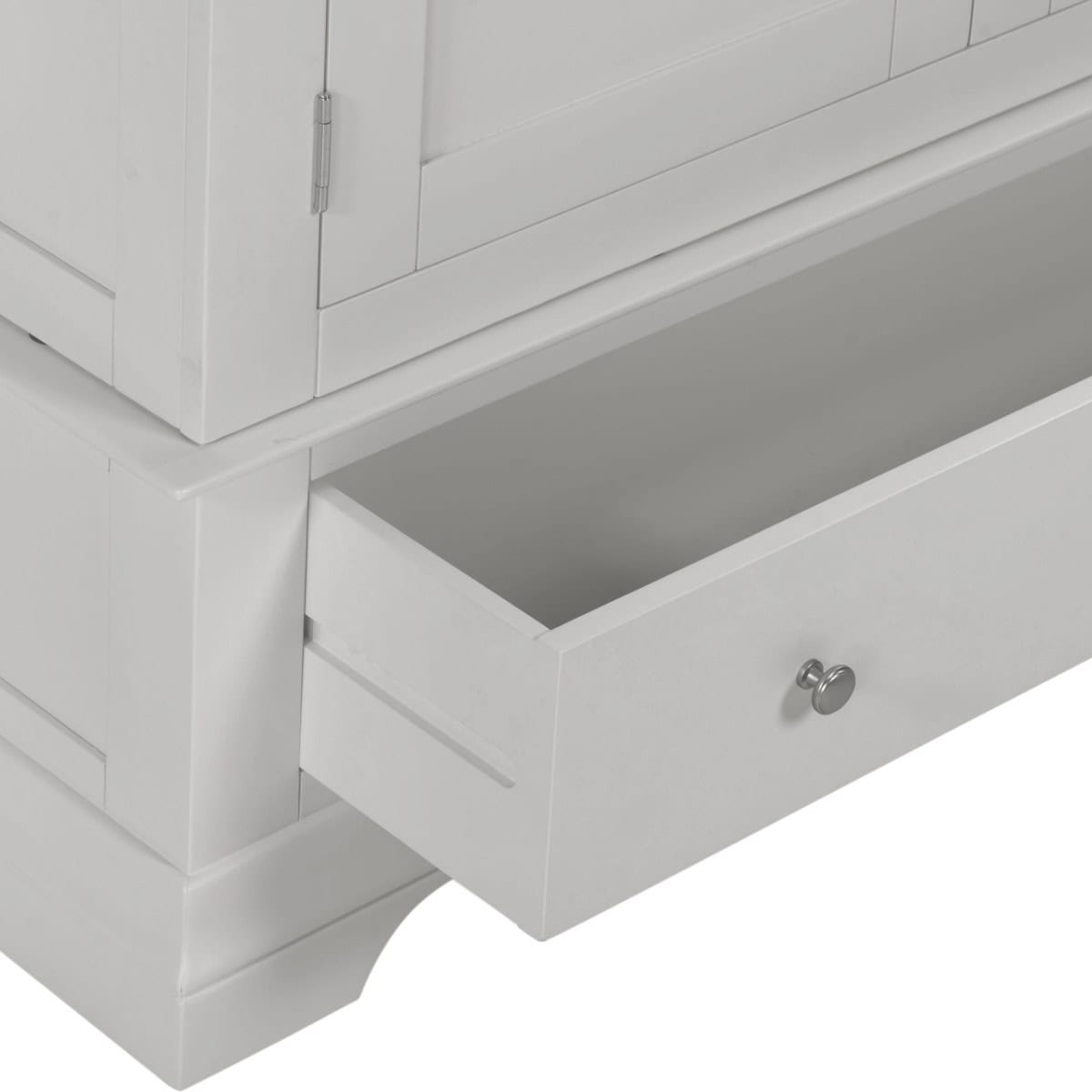 Bordeaux 3 Door Wardrobe - Pebble Grey - Image 7