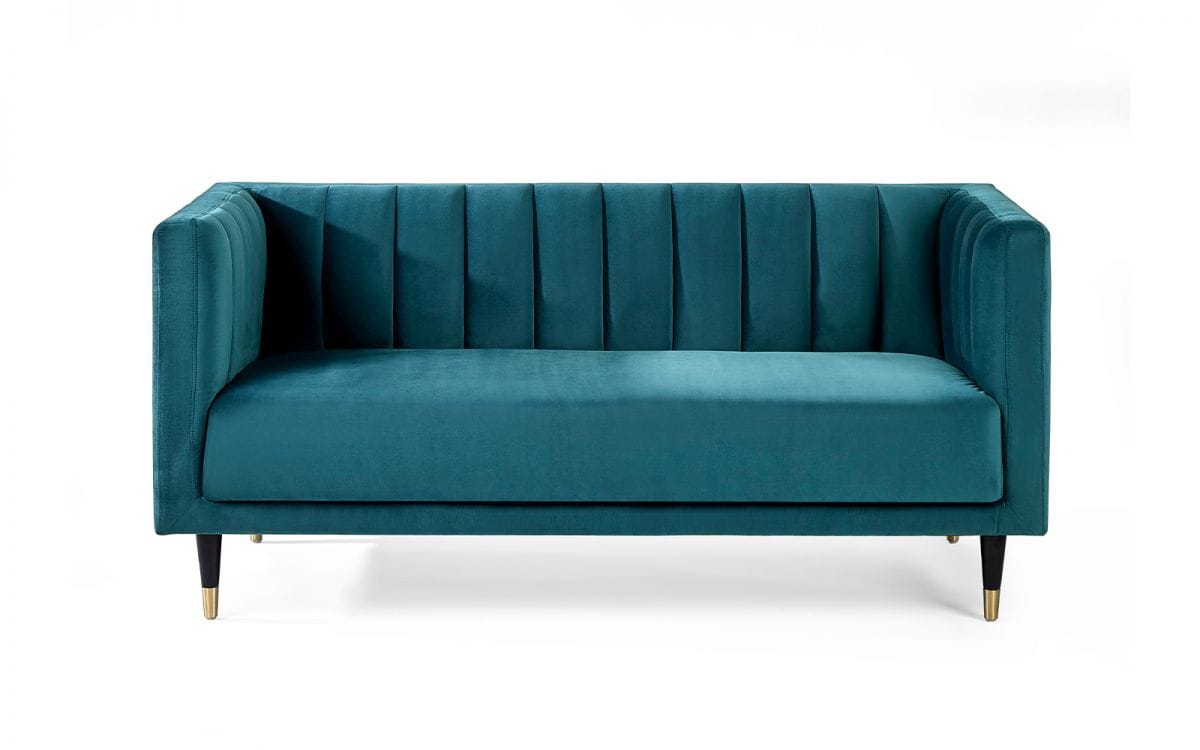 Zelda Scalloped 2 Seater - Teal - Image 2