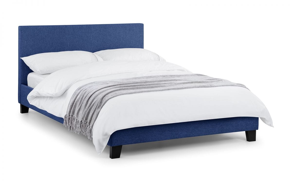 Murano 4ft6 Bedframe - Blue Linen - Image 2