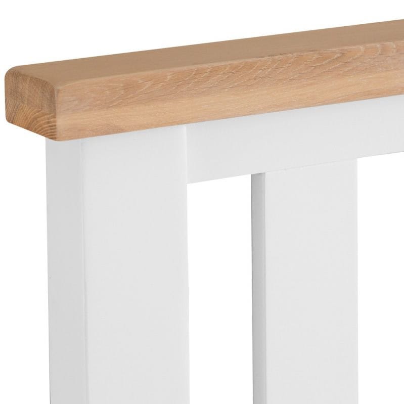 Douglas 6ft Bedframe - White & Oak - Image 2
