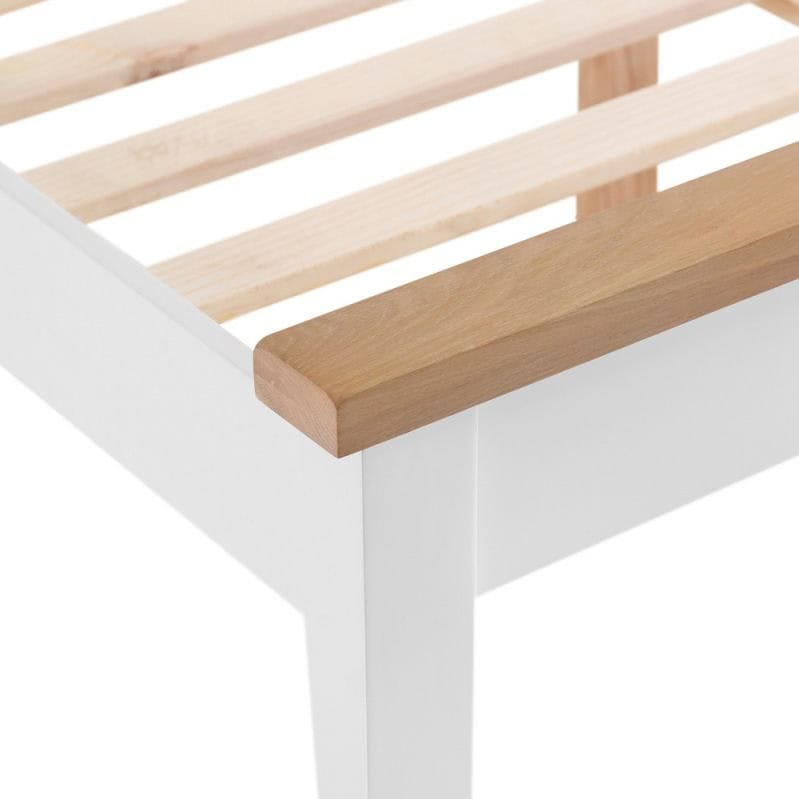 Douglas 6ft Bedframe - White & Oak - Image 3