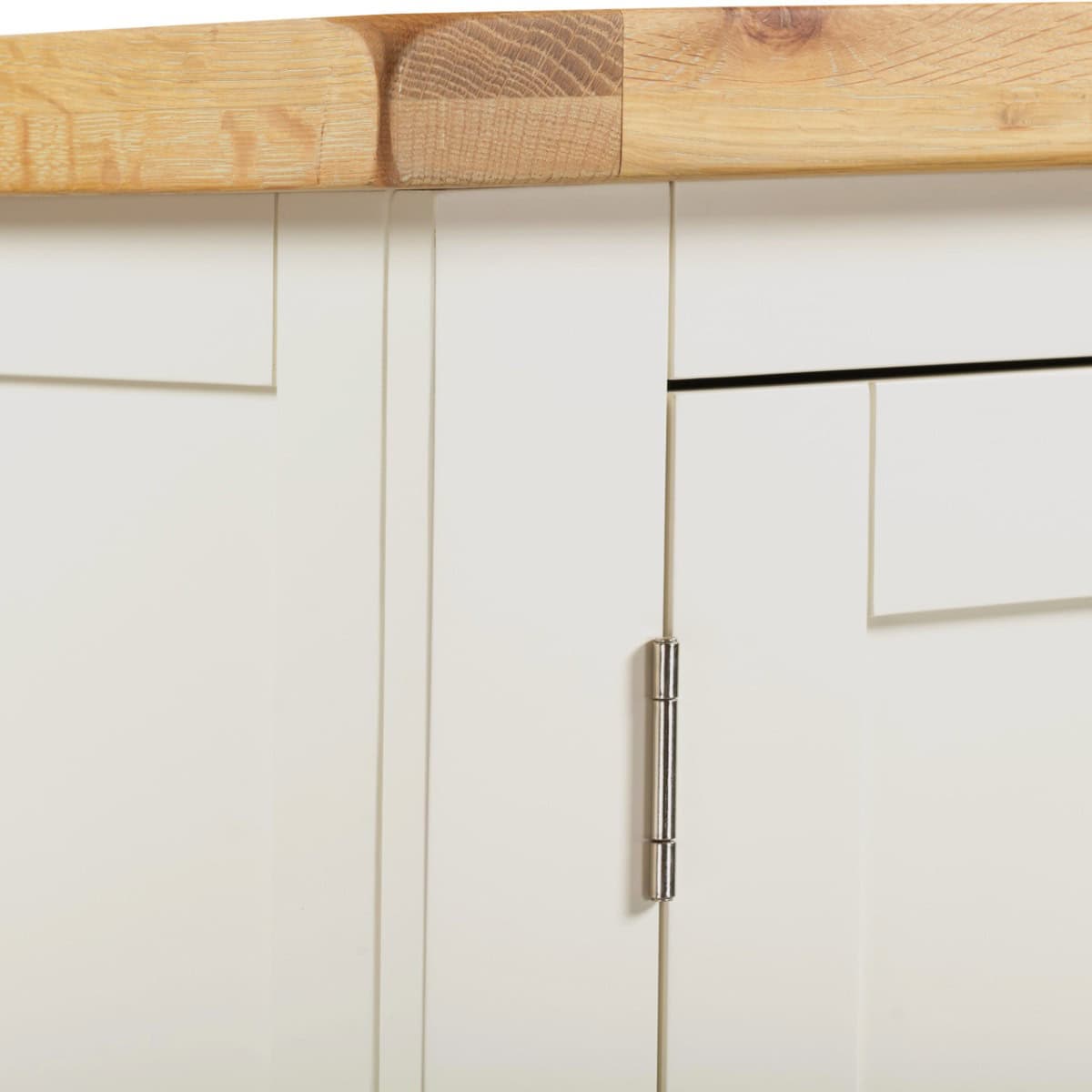 Windsor 2 Door 1 Drawer Wardrobe - Ivory & Oak - Image 4