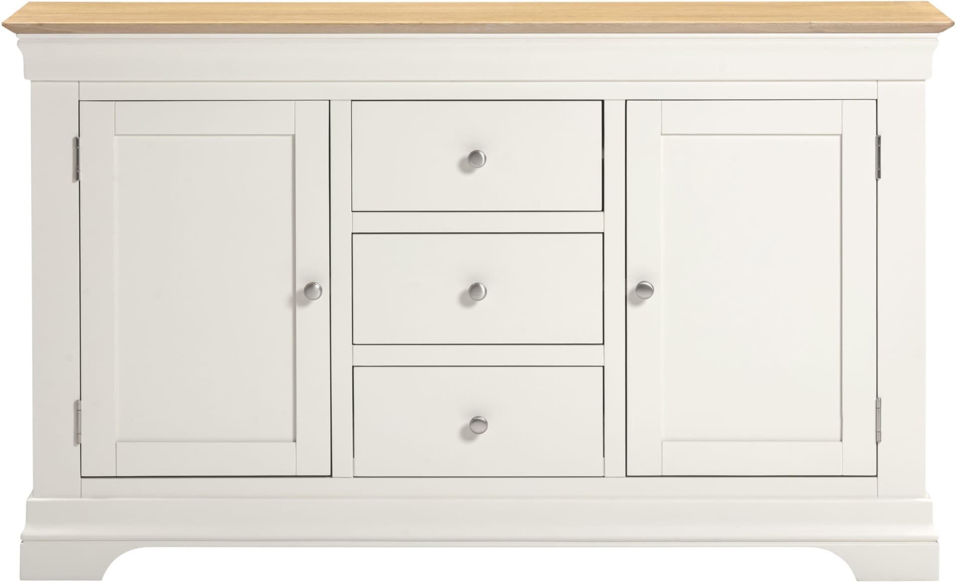 Bordeaux 2 Door 3 Drawer Sideboard - Ivory - Image 2