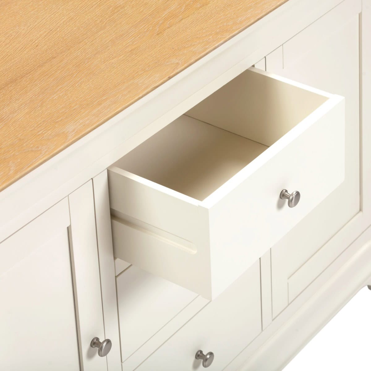 Bordeaux 2 Door 3 Drawer Sideboard - Ivory - Image 6