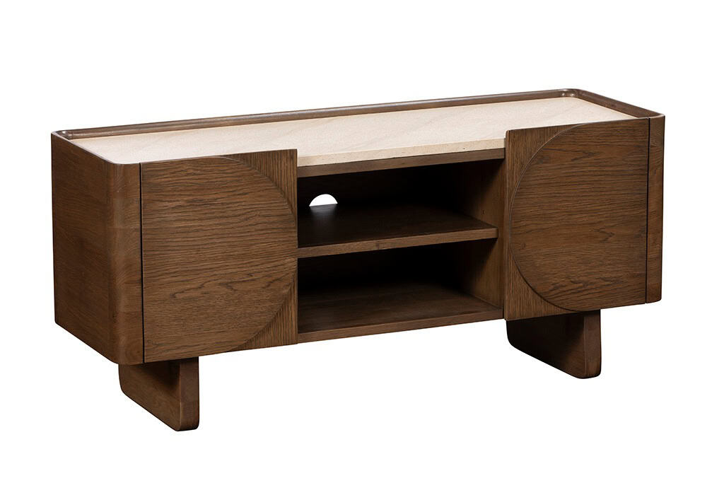 Baker Furniture Ida TV Unit - Faux Travertine | Buy Online | Beds.ie