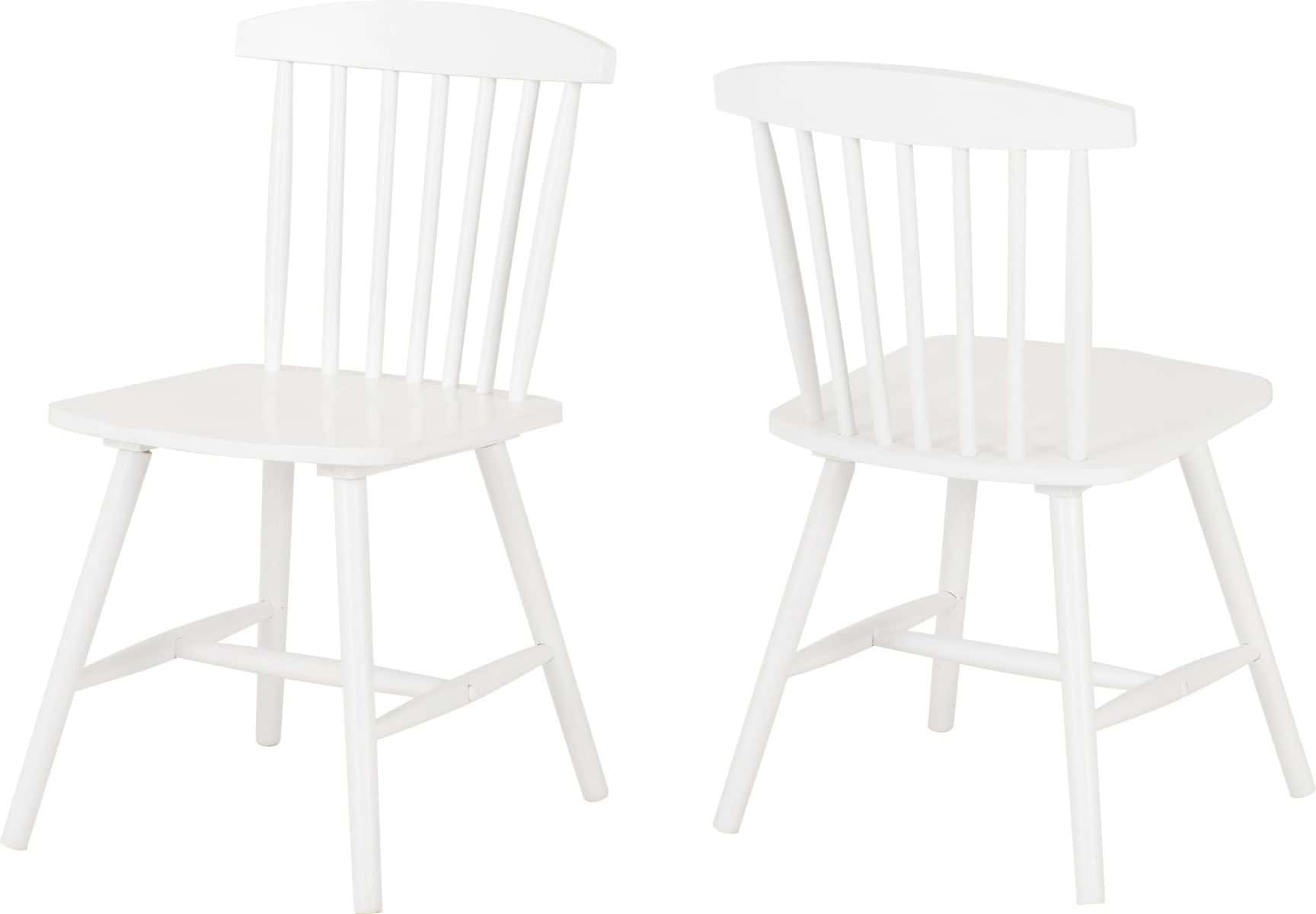 Emery Dining Chair (x2) - White | Buy Online | Beds.ie