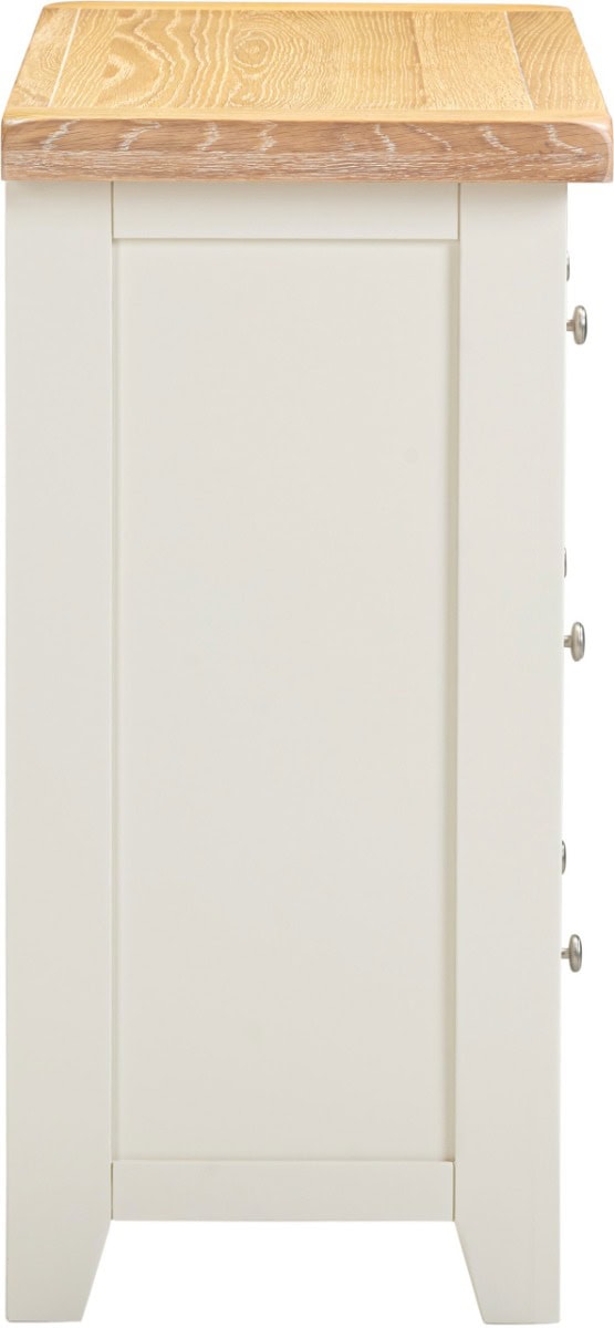 Windsor 3 Drawer Chest - Ivory & Oak - Image 5