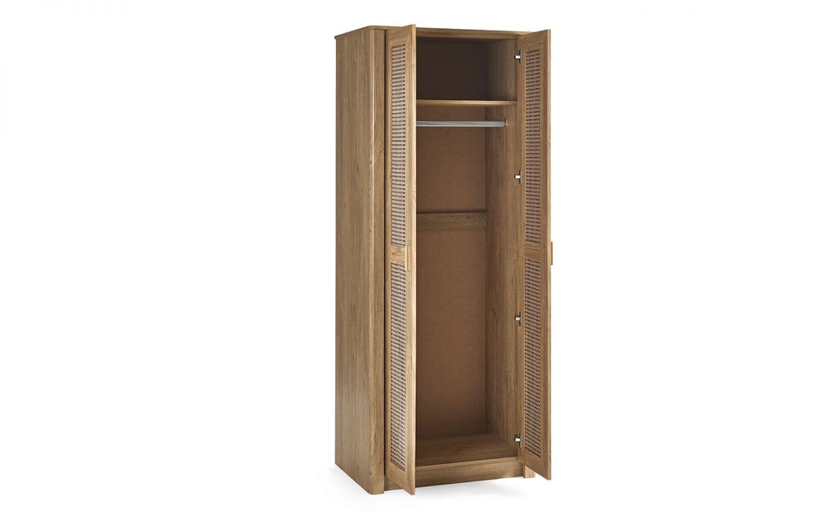 Sydenham 2 Door Wardrobe - Rattan Oak - Image 4