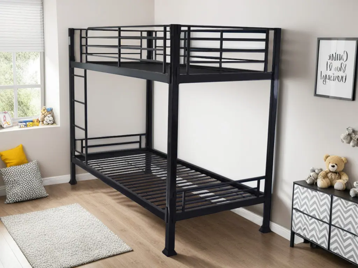 No Bolts 3ft Contract Bunk Bed in Black | Buy Online | Beds.ie