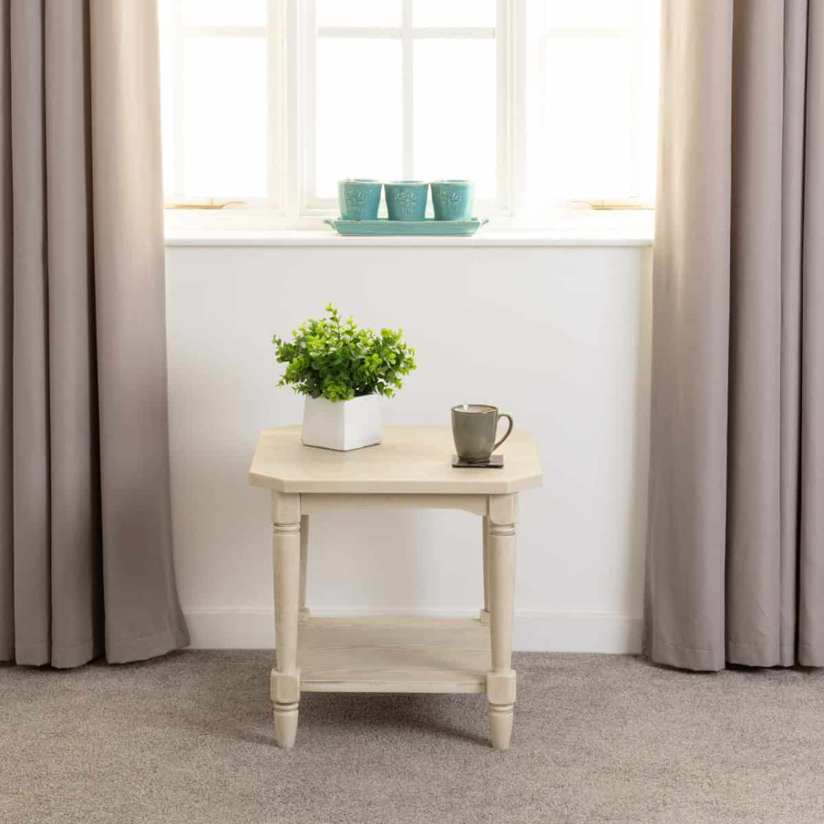 Chantilly Side Table - Antique Cream - Image 4