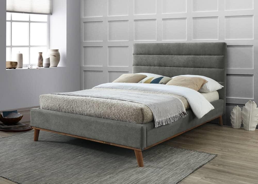 Mayfair 5ft Bedframe - Light Grey | Buy Online | Beds.ie