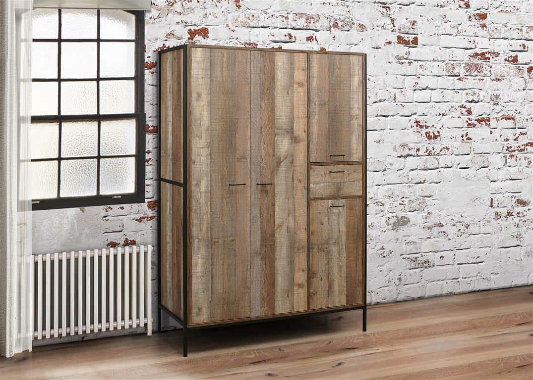Urban Rustic 4 Door Wardrobe | Buy Online | Beds.ie