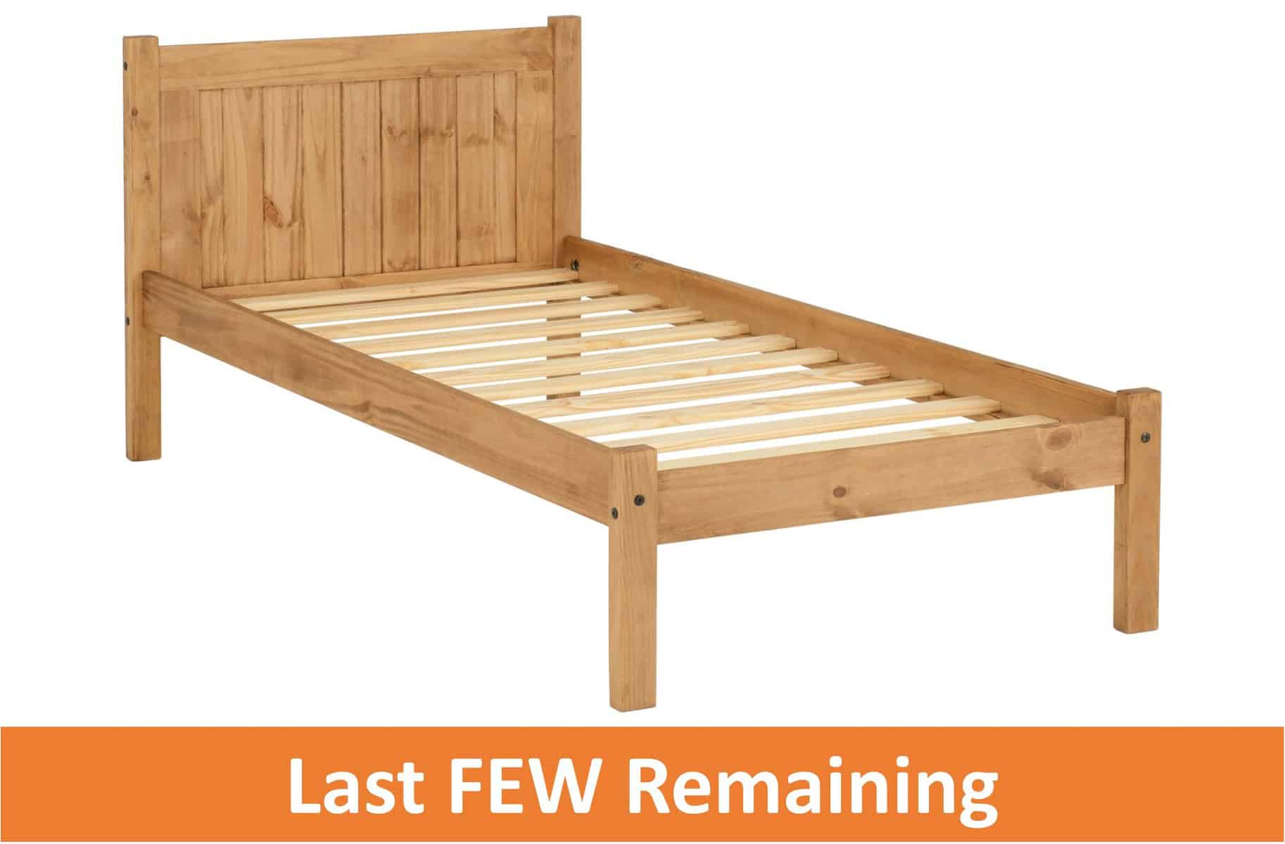 Maya 3ft Bedframe - Distressed Waxed Pine - Image 4