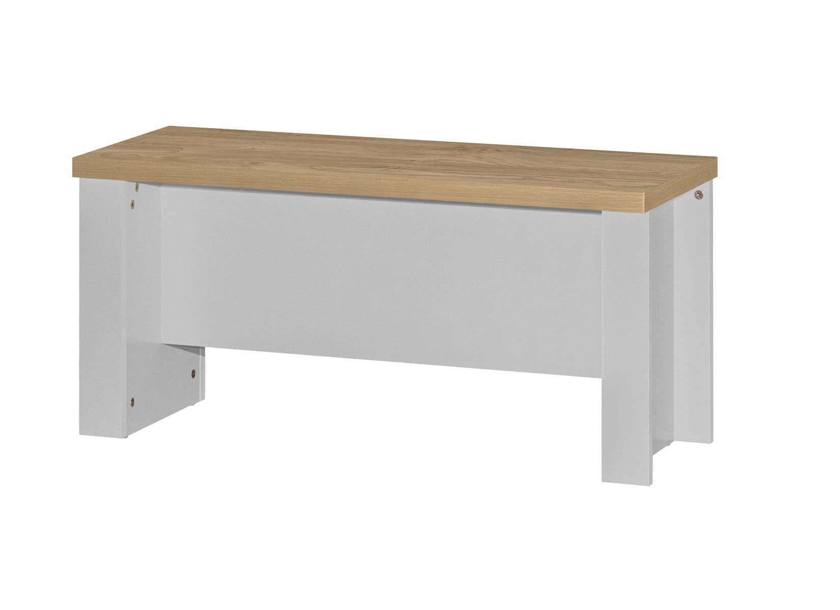 Highgate Dining Table & Bench Set - Grey & Oak - Image 10