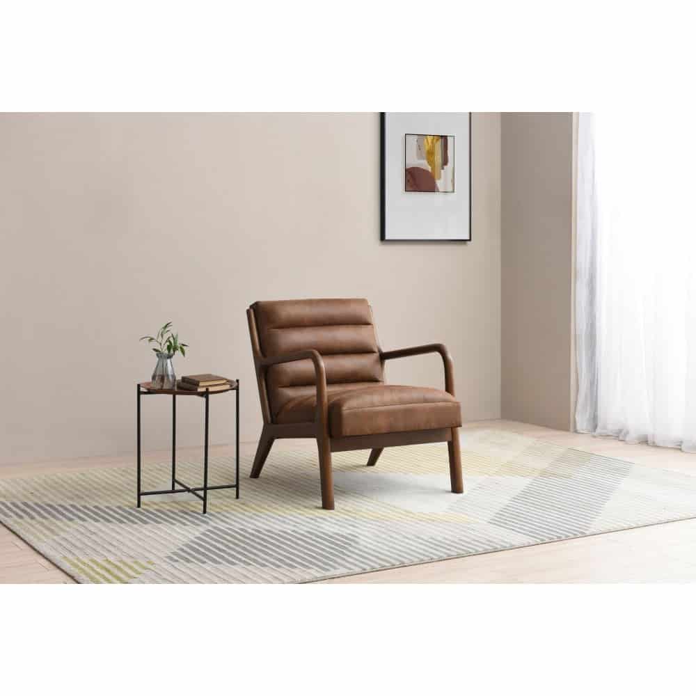 Inca Armchair - Brown PU Leather | Buy Online | Beds.ie
