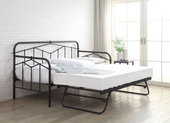 Flintshire Axton Day Bed - Sand Blast Black - Image 2