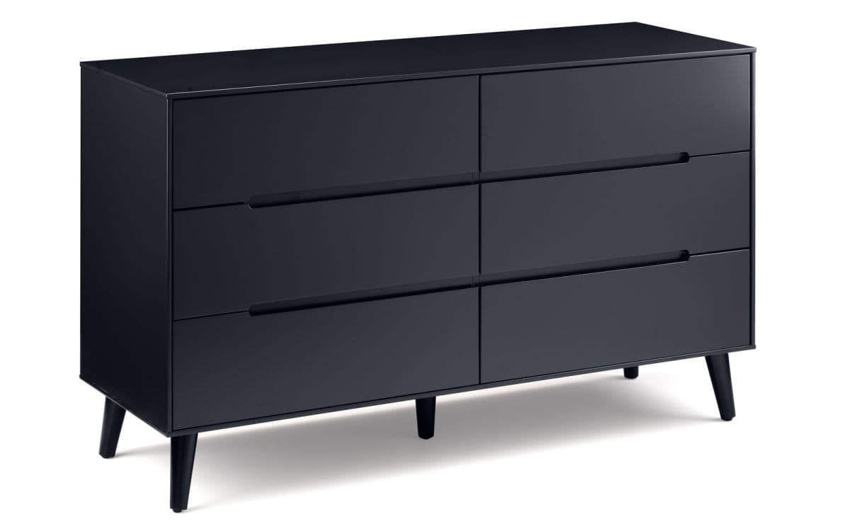 Trent 6 Drawer Chest - Anthracite | Buy Online | Beds.ie