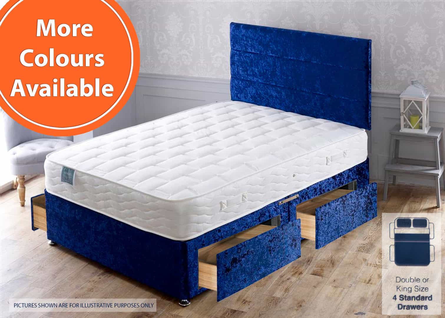 Apollo 6ft Nemesis 4 Drawer Bed | Buy Online | Beds.ie