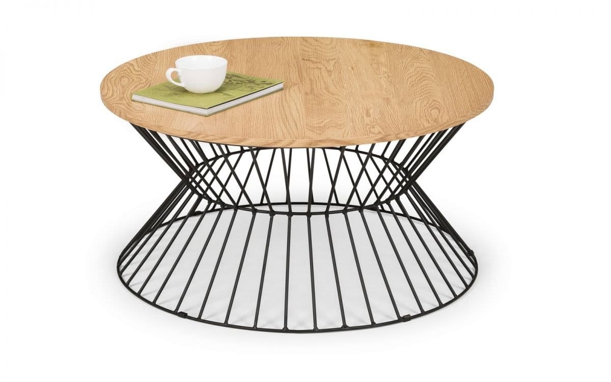 Staten Round Coffee Table - Light Oak - Image 2