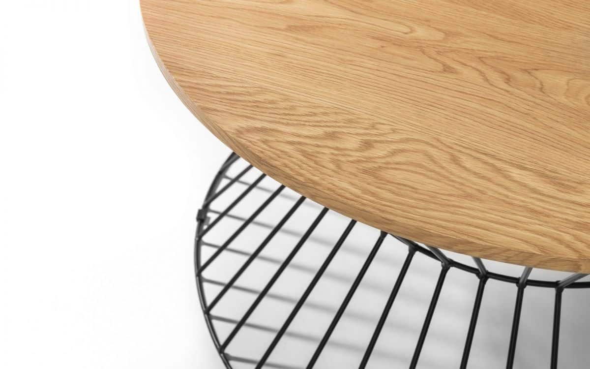 Staten Round Coffee Table - Light Oak - Image 3