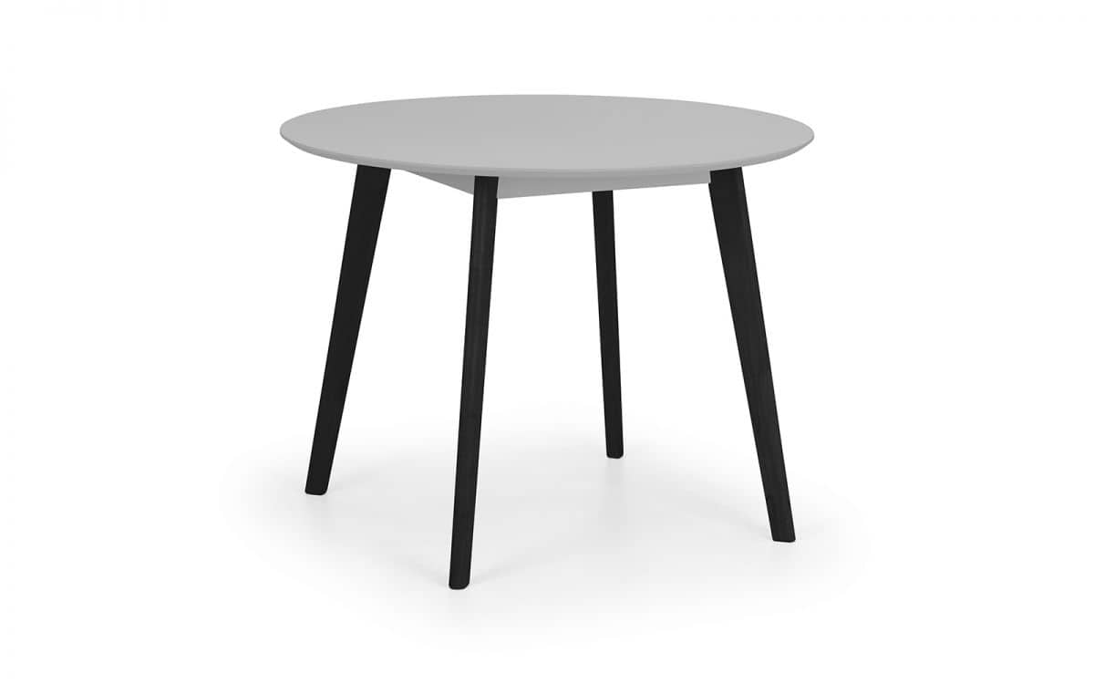 Ronda Round Dining Table - Grey & Black - Image 2