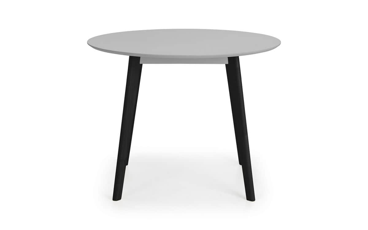 Ronda Round Dining Table - Grey & Black - Image 3