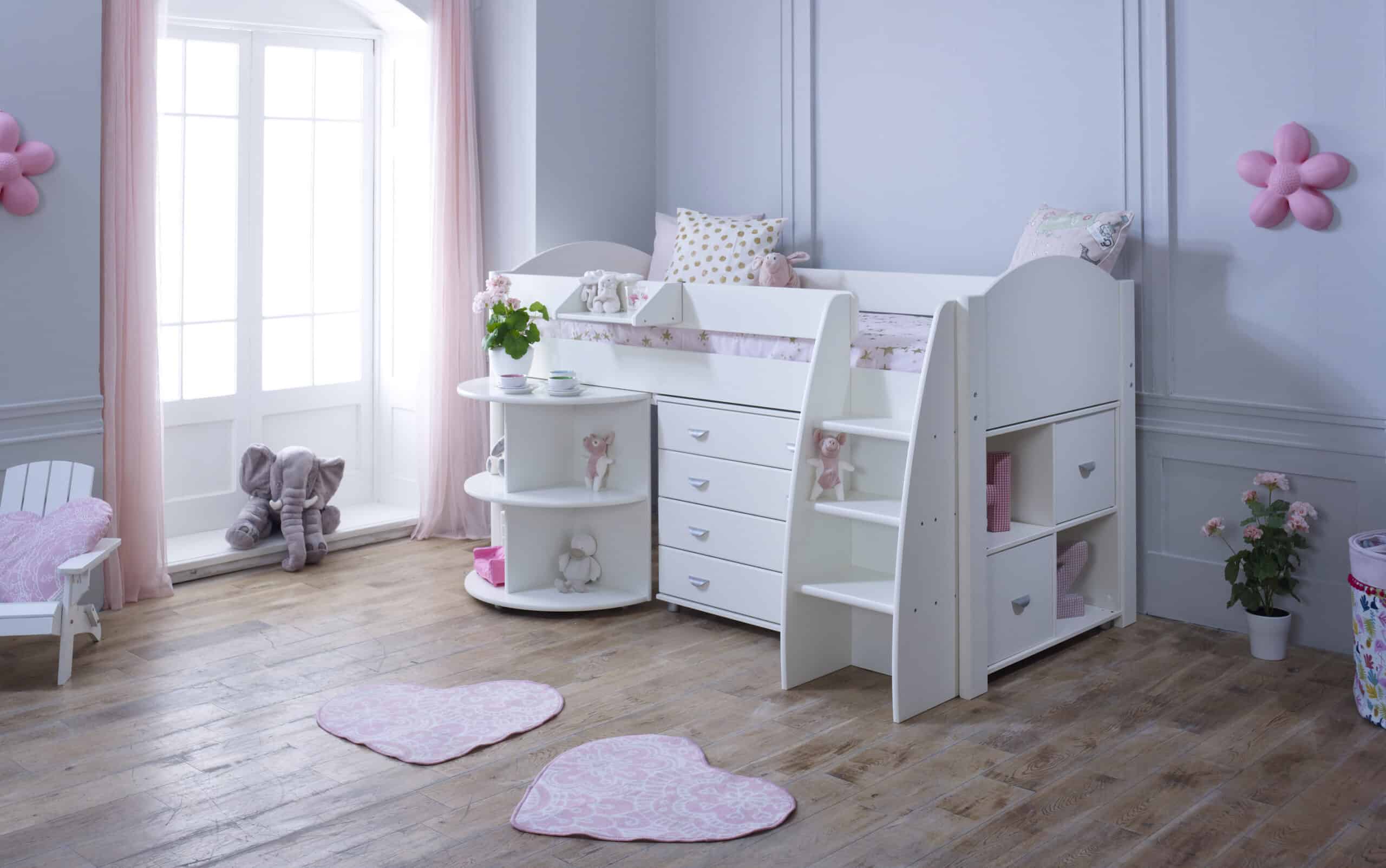 Kids Avenue Eli E Midsleeper - White | Buy Online | Beds.ie
